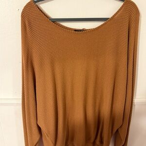 Iz Byer Women's Ribbed Sweater - Brown